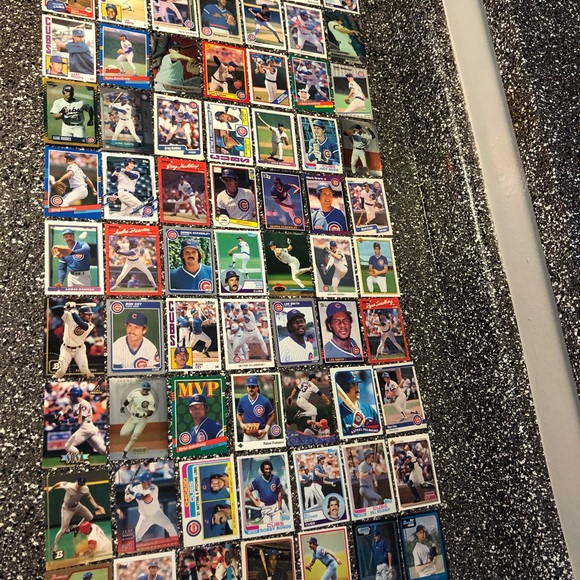 70 Chicago Cubs baseball cards team lot stars & Rc